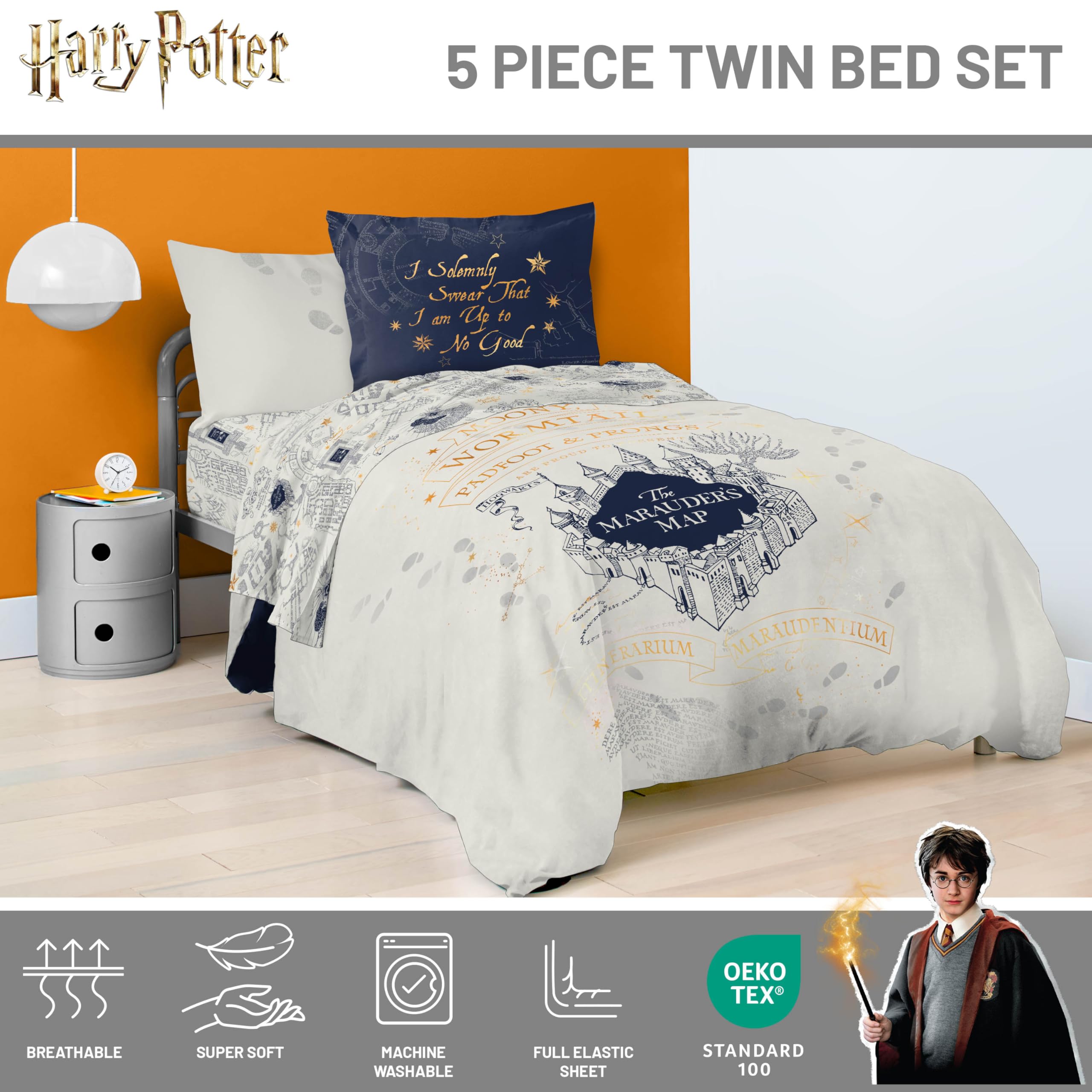 Amazon.com: Harry Potter Twin Comforter Set 5 Piece Soft Fantasy