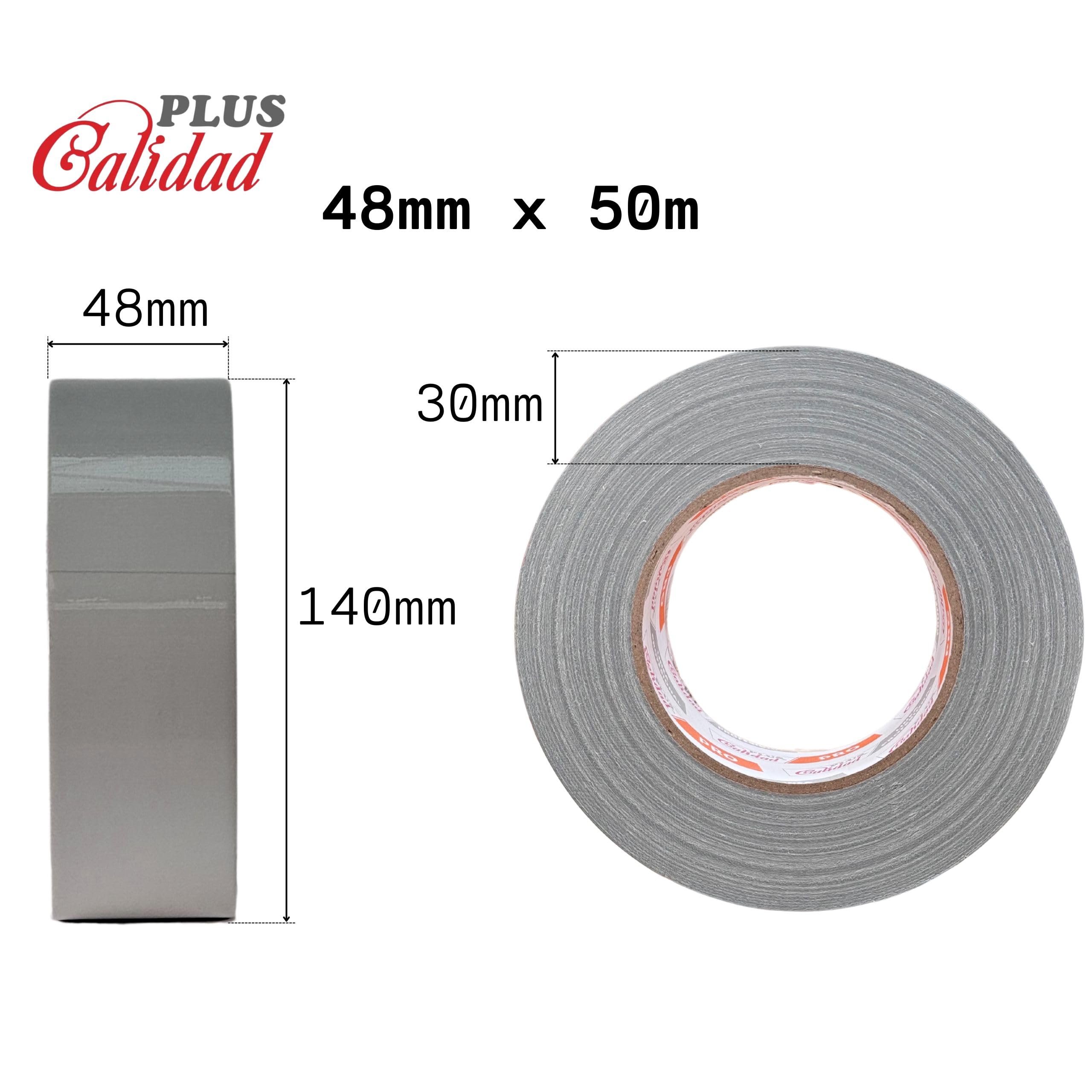 Cinta Americana Extrafuerte 48mm x 50m x 0.2mm Color Gris para Embalaje, Cajas de Cartón de Mudanzas, Reparación. Precinto para Sellados Seguros, Fuertes y Resistentes (01 Rollo Gris)