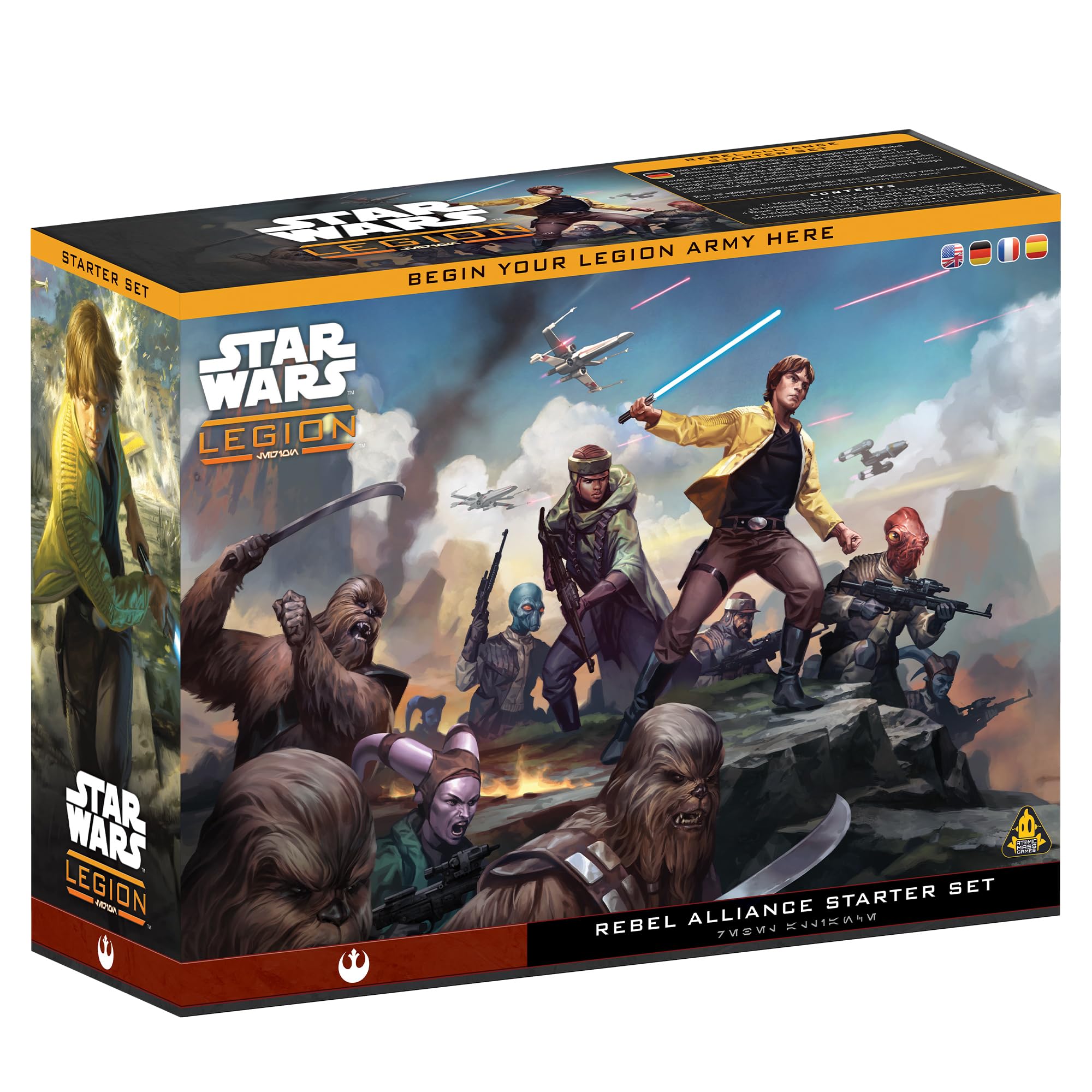 Star Wars: Legion Rebellen-Starterset – Tabletop-Spiel, 36 Miniaturen, Für 2 Spieler Ab 14