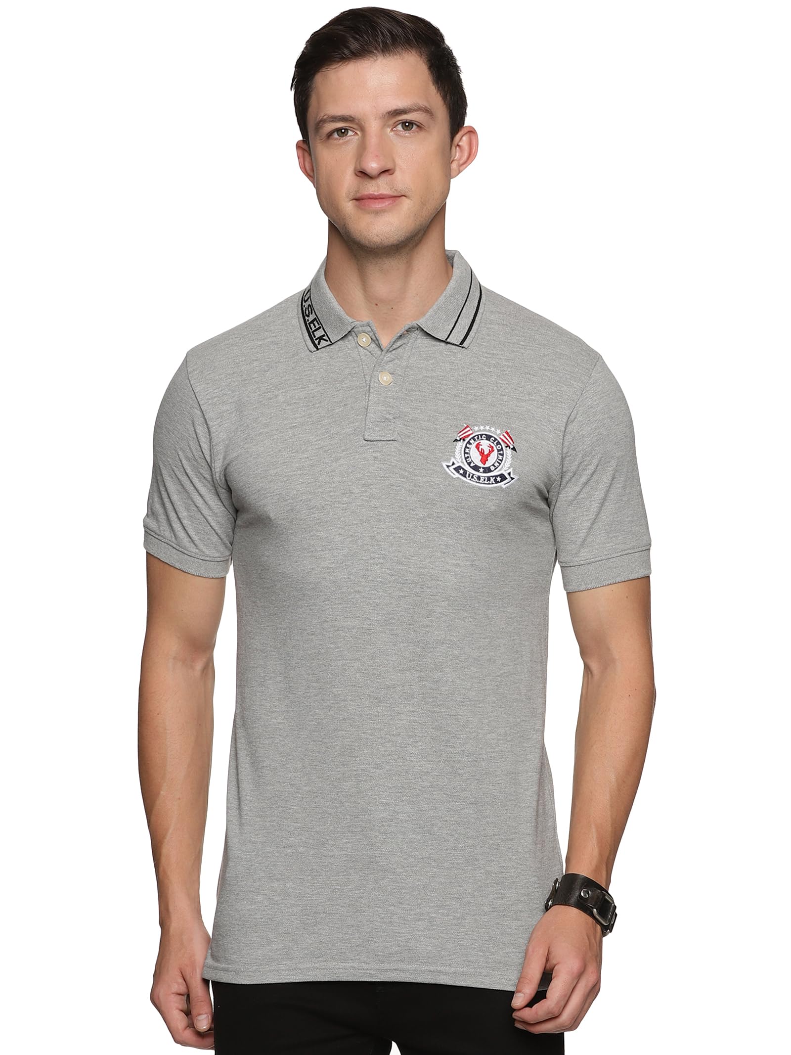 U.S. ELKMen's Polo Shirt - Classic Style and Unparalleled Comfort for Men's Tops, T-Shirts & Shirts