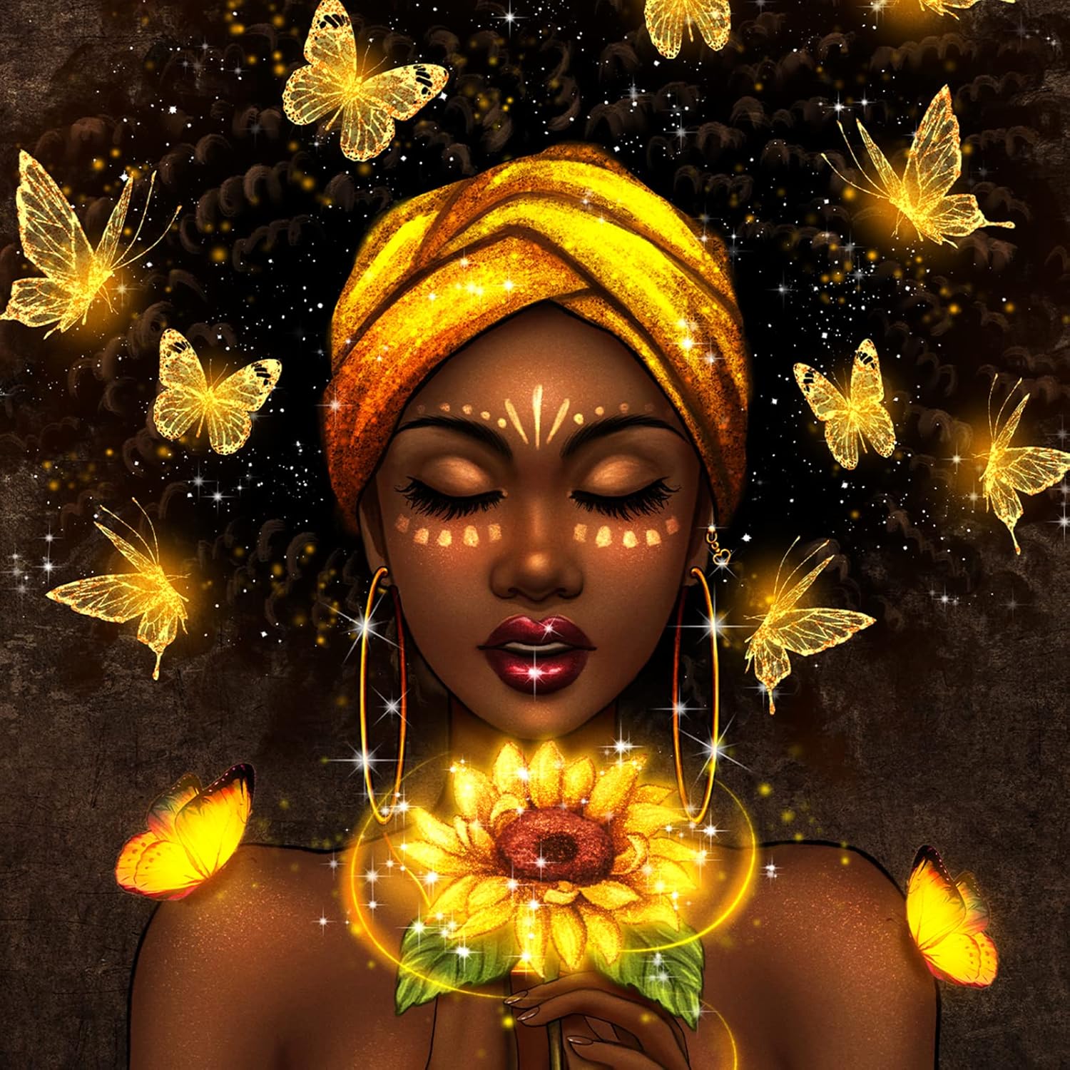 IAGM Afro Women Tote Bags African American Shoulder Bag Black Girl Magic Satchel Handbags For Shopping,Work,Grocery,Gym | Afro Women, Shopping, Work, Grocery, Gym - Image 2