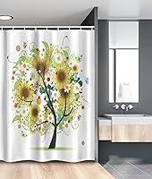 Vista 59 de Ambesonne - Colección de decoración, cortina para regadera de baño de poliéster