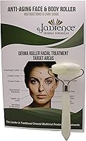 Vista 8 de JADIENCE Rodillo facial de jade de doble cara de masaje Derma Roller con brazos soldados e insertos para eliminar los chirridos: Terapia