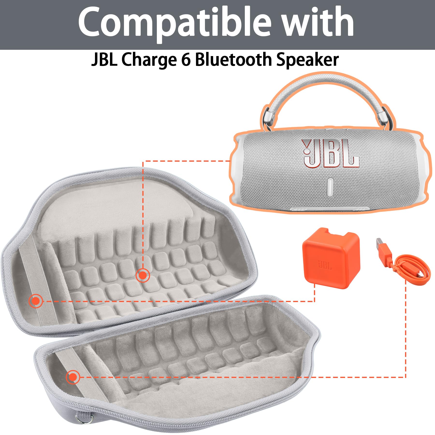 Amazon.co.jp: （Case only）JBL Charge 6 Bluetooth Speaker Portable