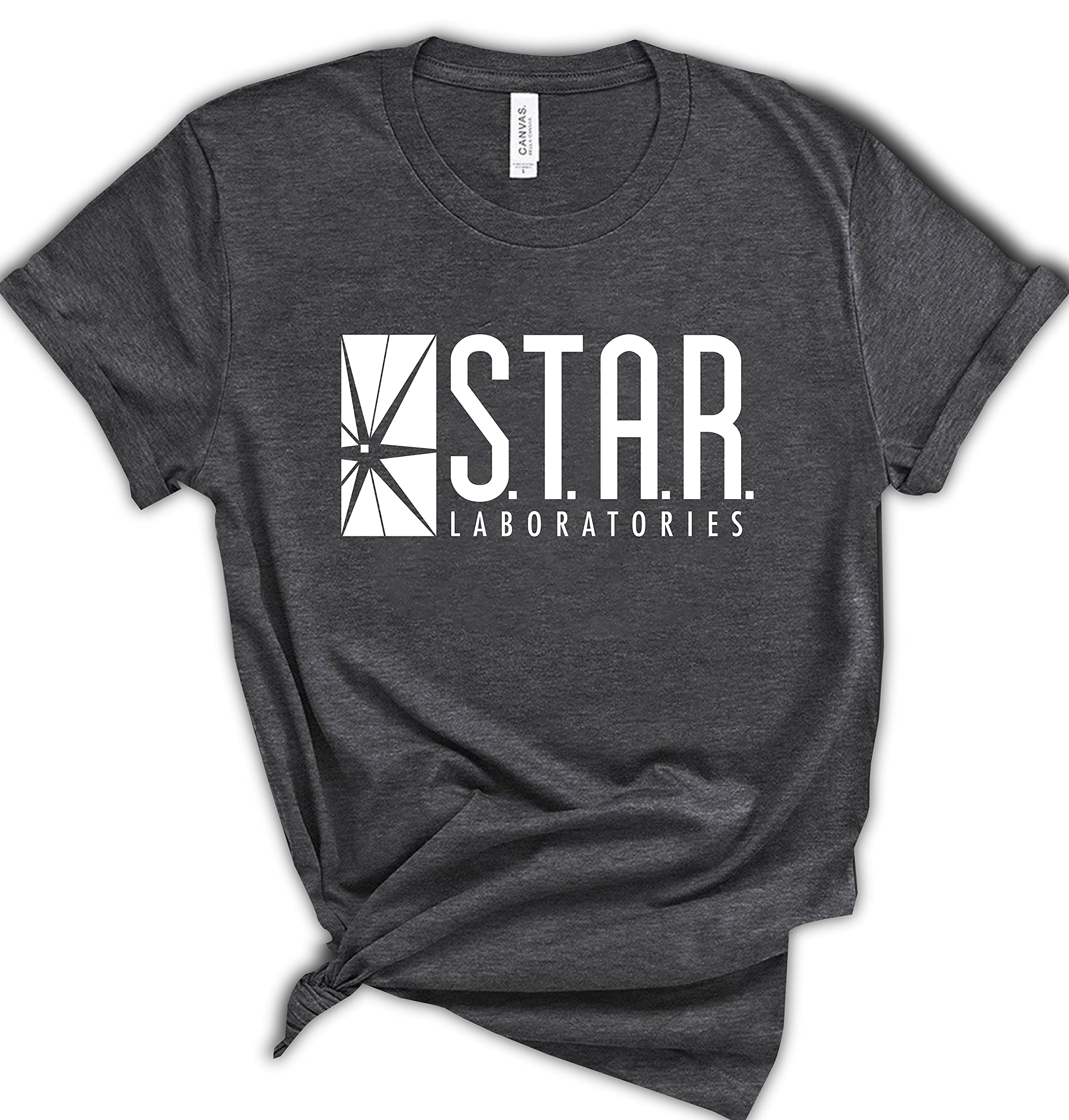 HandmadeStar Laboratories Shirts Super Hero T-Shirts for Summer Star Shirts for Women Star Labs Top Casual Sleeve Tees for Men or Women Comfy T-Shirts for The Flash Youth