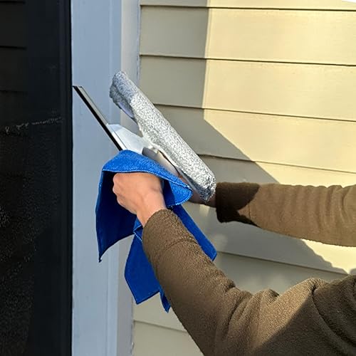 Miniatura 9 de Unger Paños de microfibra multiusos de 12 x 12 pulgadas, paquete de 4, toallas de limpieza en seco y húmedo para cocina, muebles, electrodomésticos,