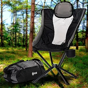 CLIQ Portable Chair - Lightweight Folding Chair for Camping - Supports 300 Lbs - Perfect for Outdoor Adventures