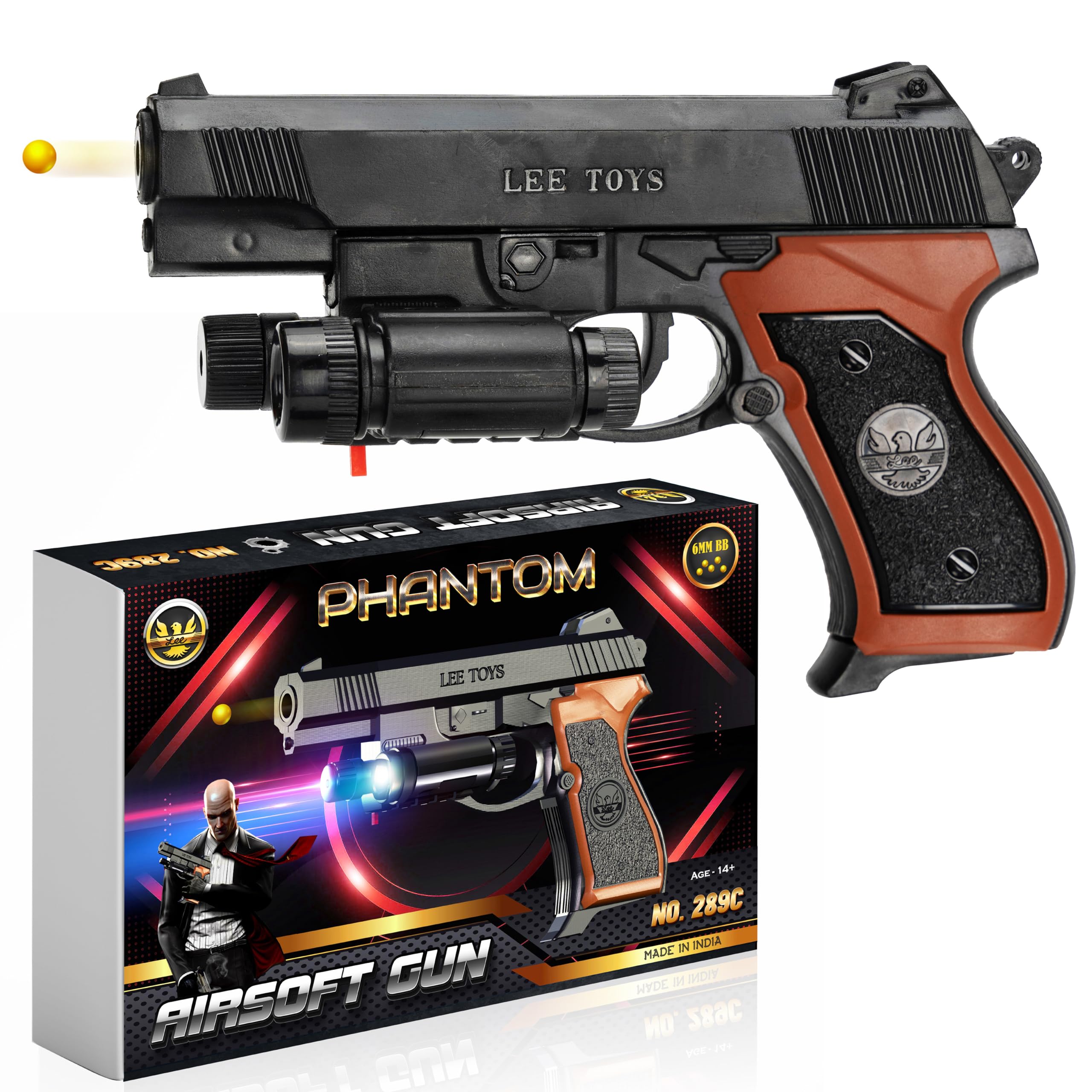 Lee Toys Phantom 289C Toy Gun, 6Mm Bb Pellets with Fog & Laser Light for Kids Above 14+ (B0DDC13KH1) Amazon Price History, Amazon Price Tracker