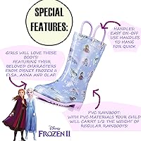 Vista 6 de Disney Girls' Frozen 2 Waterproof Rain Boots