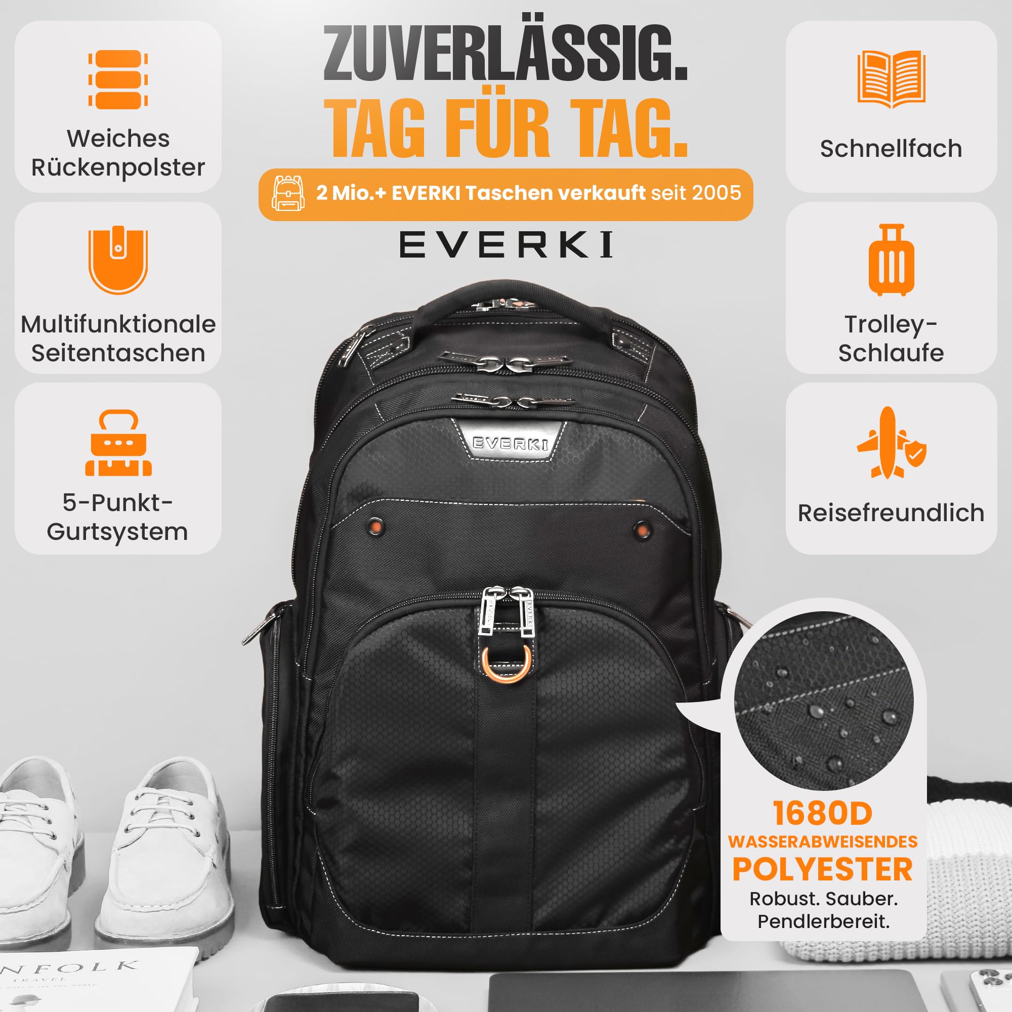 Everki Atlas Business-Laptoprucksack 29 11" – Bild 6