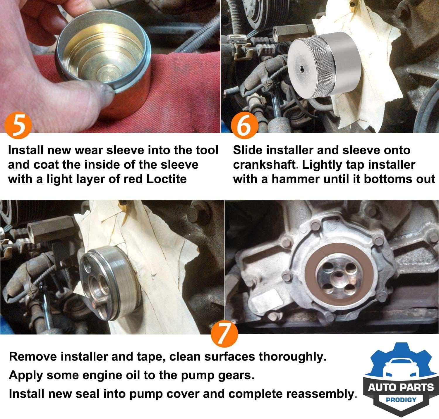Front Crank Wear Sleeve Installer Kit Tool, Sleeve, and Seal For 03-10 Ford Powerstroke 6.0L Replaces 303-761 - Image 6