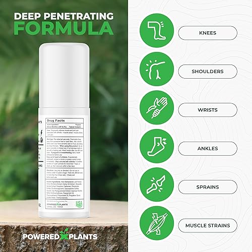 Miniatura 4 de Aceite de cáñamo Roll On  Aceite de mentol con boswellia y árnica  Aceite extra fuerte de 12,000 mg para molestias musculares por Powered X Plants