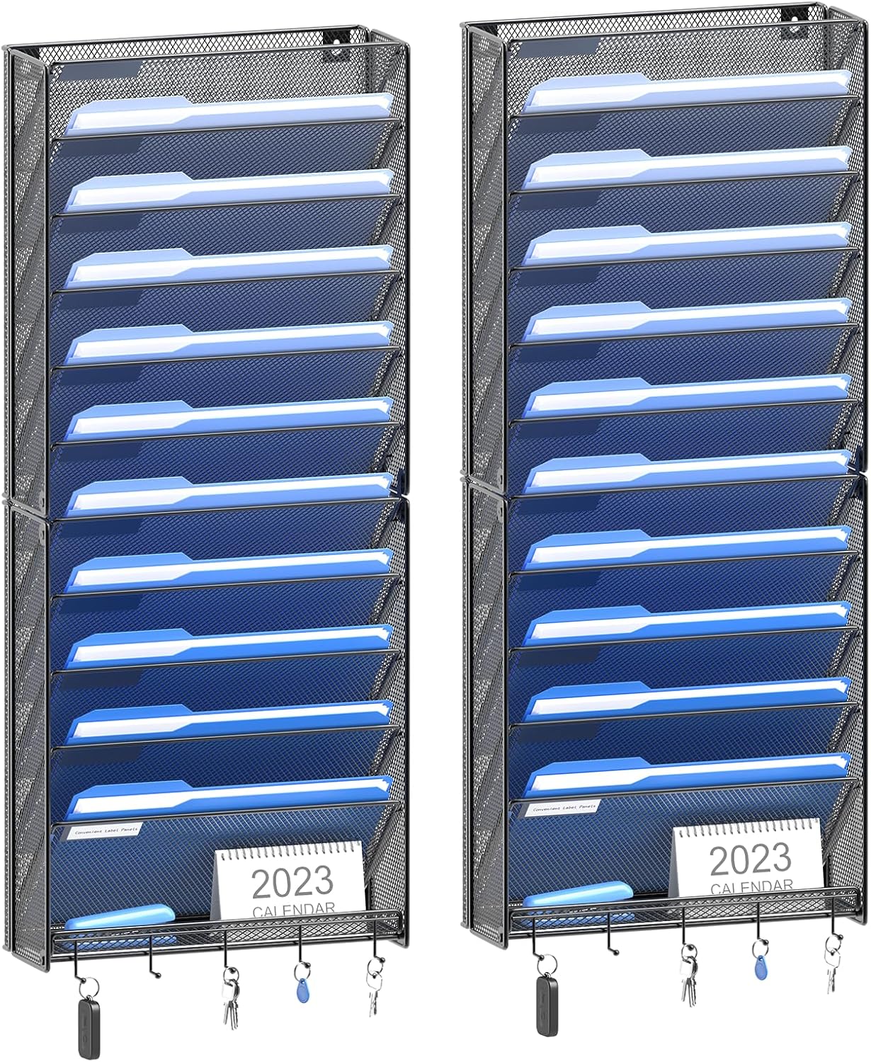 Verto12 Wall Mail Sorter with Vertical Pockets