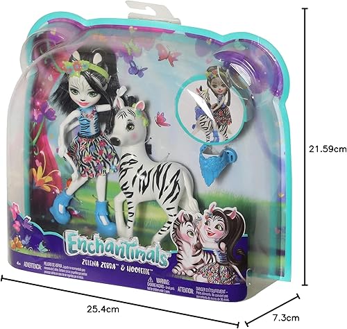 Vista 8 de Enchantimals Zelena Zebra Dolls