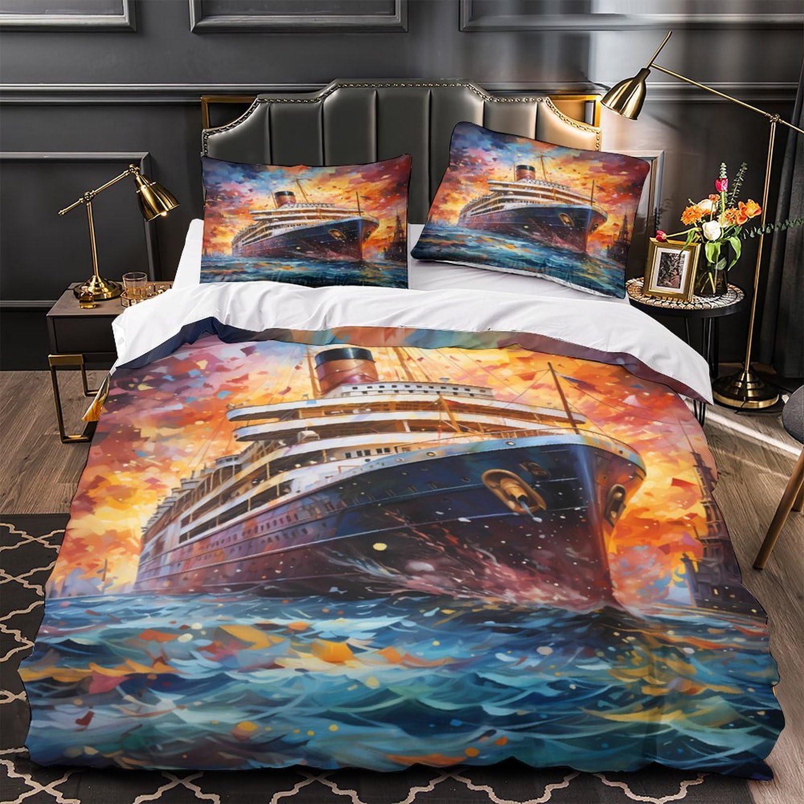 Parure de lit hypoallergique pour peau sensible effet ultra doux