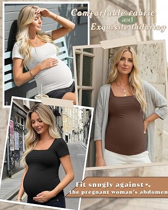 4 Pack Womens Maternity T Shirts