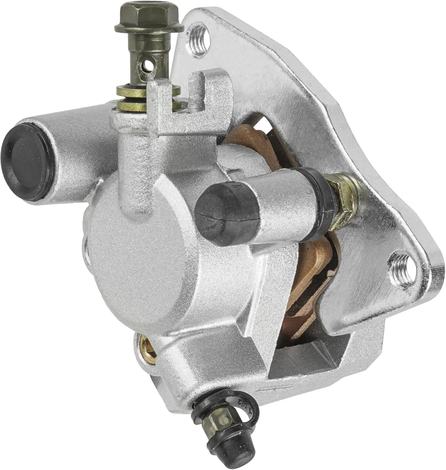 Caltric Front Left Brake Caliper with Pads Compatible with Yamaha Grizzly 660 YFM660F 4X4 2003 2004 2005-2008
