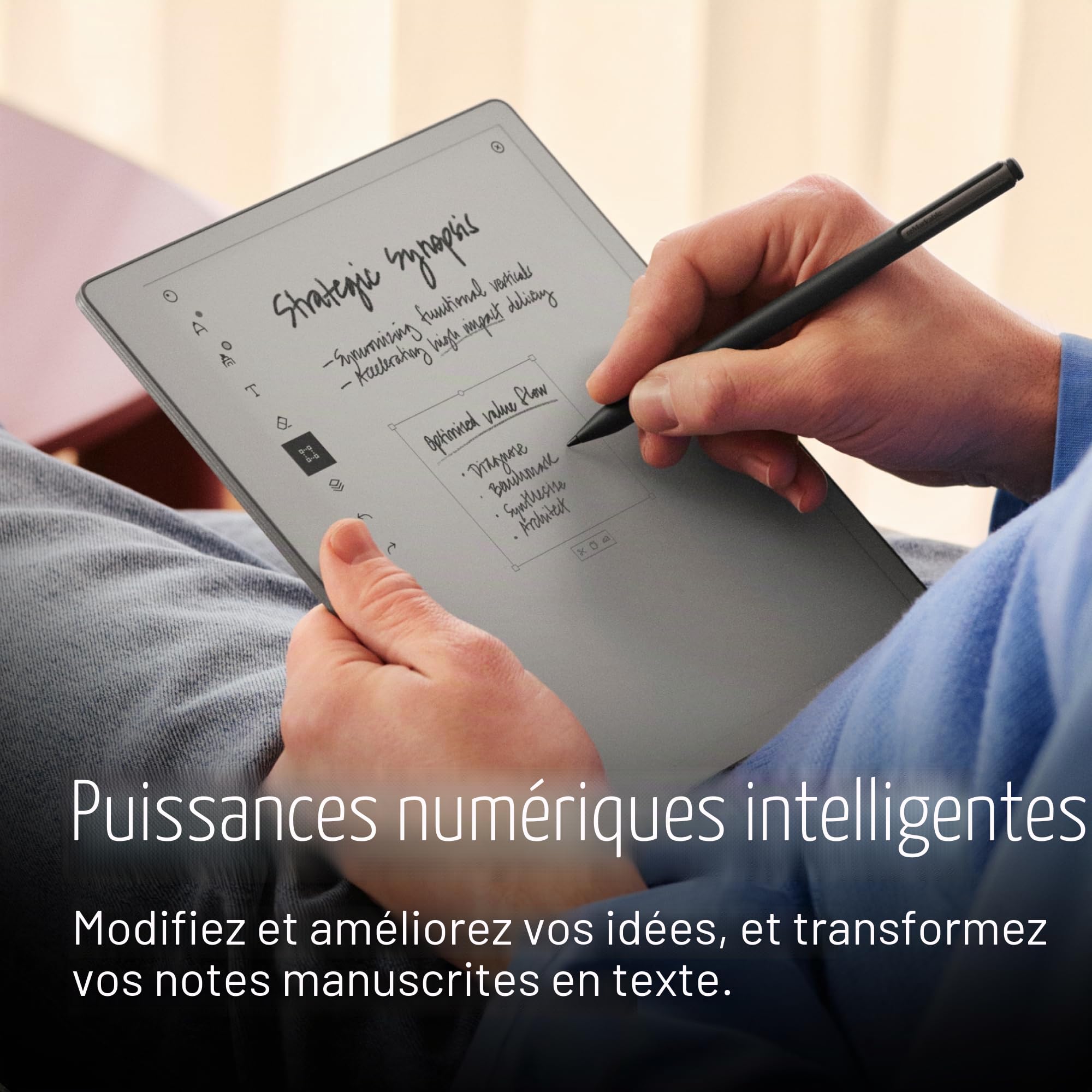 Remarkable Paper Pure – Pack avec Tablette Papier écran 10,3” Noir et Blanc, Stylet Marker Plus avec Gomme intégrée et Housse Sleeve Folio Rose Désert – Bloc-Notes numérique pour Mieux écrire et Lire