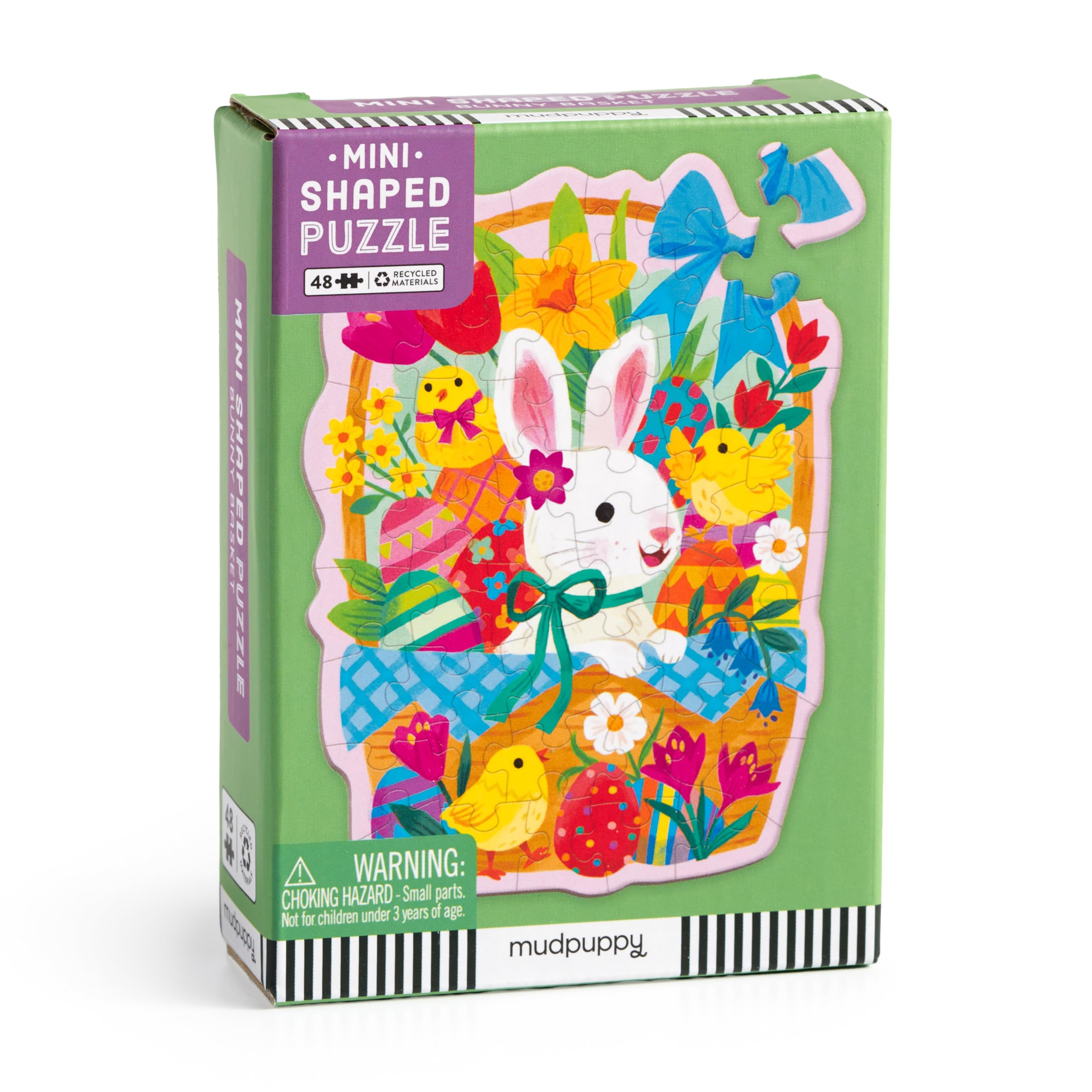 Bunny Basket 48 Piece Mini Shaped Puzzle by Mudpuppy 9780735387553