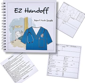 Nurse Report Sheet Notebook, Nursing Notebook with 100 Nursing Report Sheets | Nursing Clinical Essentials, Student Nurse Essentials, Notebooks for Nursing School Compact Edition - 6x6