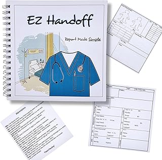 Nurse Report Sheet Notebook, Nursing Notebook with 100 Nursing Report Sheets | Nursing Clinical Essentials, Student Nurse Essentials, Notebooks for Nursing School (Compact Edition) - 6”x6”