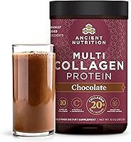 Vista 1 de Ancient Nutrition Péptidos de colágeno en polvo, proteína de colágeno múltiple, mujeres y hombres, vitamina C, probióticos, colágeno hidrolizado