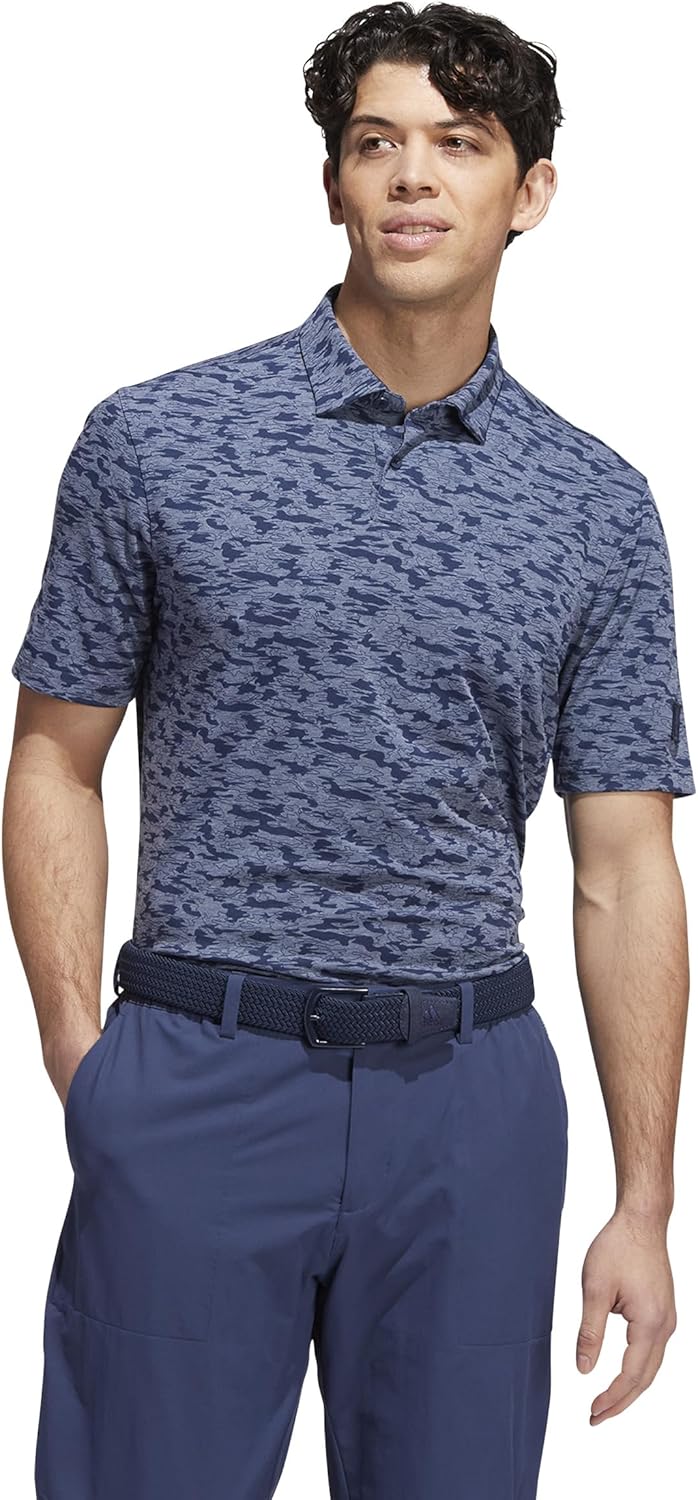 adidas Men's Go-to Camo Print Golf Polo Shirt