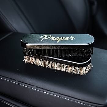 Amazon.co.jp: プレミアム馬毛レザーブラシセット 車の