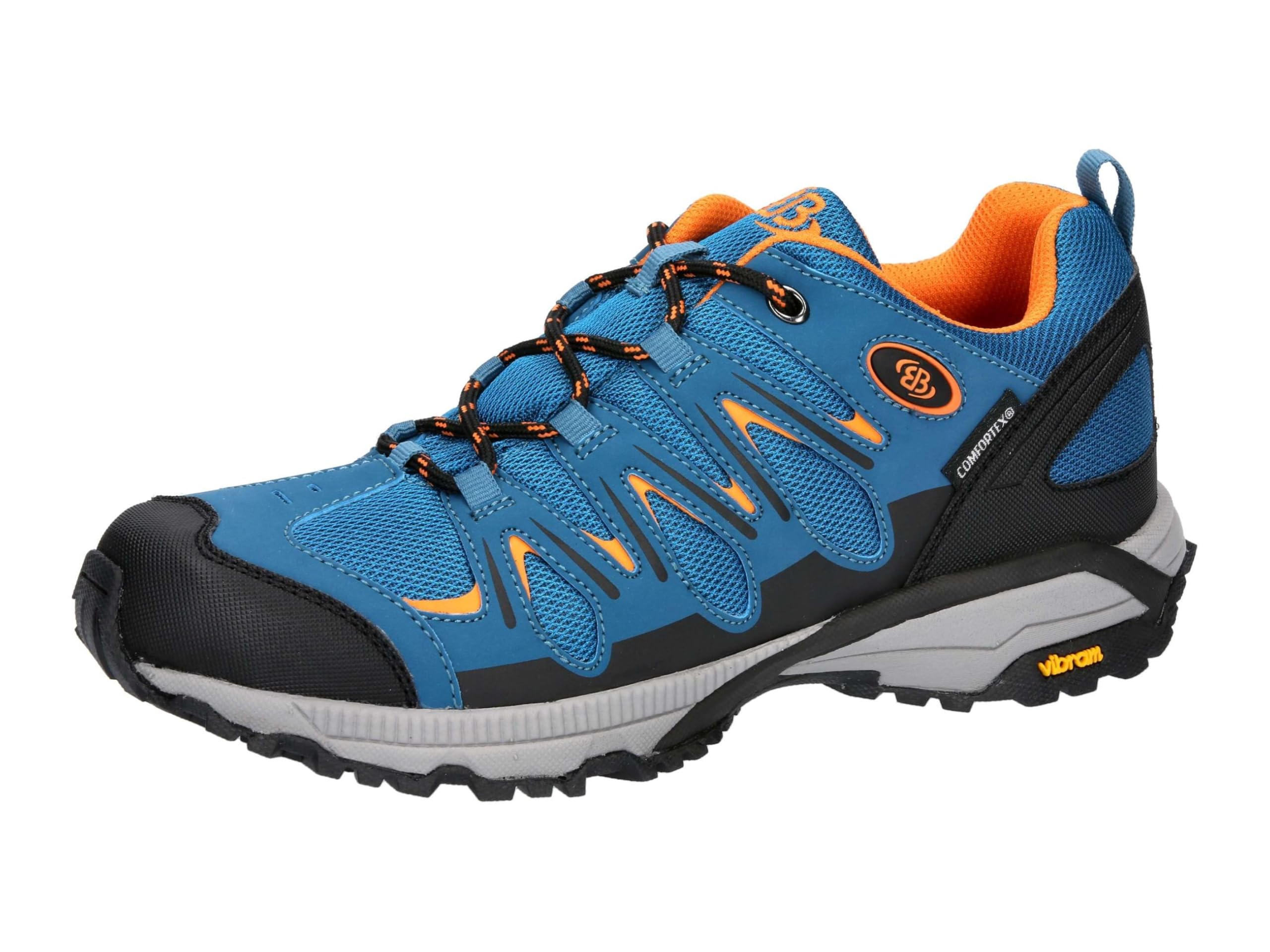 Brütting Expedition, Cross Country Running Shoe, Petrol/Schwarz/Orange,