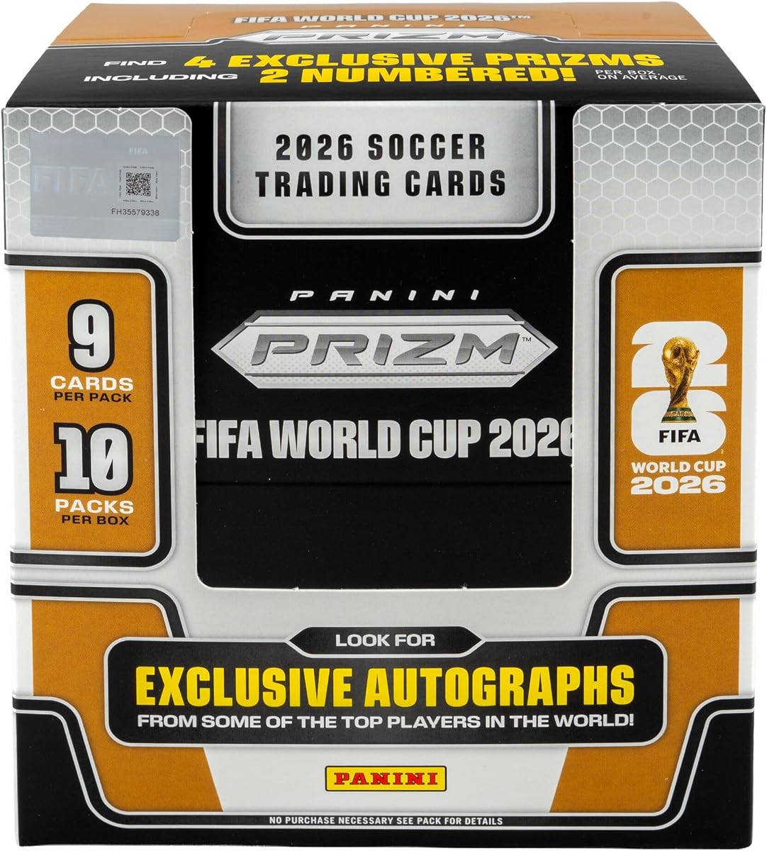 Caja de tarjetas coleccionables preferidas para aficionados de fútbol de la Copa Mundial Panini Prizm 2026 | Caja de tarjetas coleccionables preferidas para aficionados al fútbol de la Copa Mundial Panini Prizm 2026
