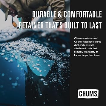 Chums Orbiter Eyewear Retainer - Lightweight Stainless Steel Cable Glasses Strap