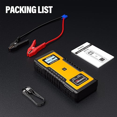 Miniatura 7 de Arrancador de coche de 1000 A, súper condensador sin batería para motores diésel de gas de 12 V, arrancador portátil de 12 V para batería de