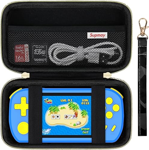 Miniatura 11 de Supmay Funda de transporte compatible con CCTU / TEBIYOU - Juegos de mano para niños, precargados 218 videojuegos retro, soporte portátil para Cubo