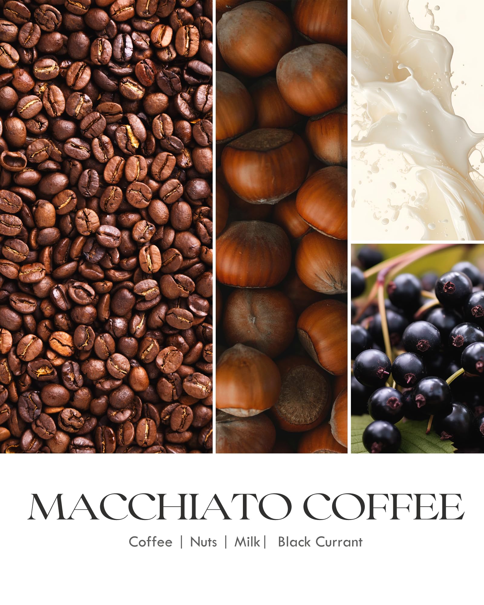 Candele profumate per caffè macchiato da donna, candela per aromaterapia con cristalli all'interno, 284 ml, durata di combustione 60 ore, candele di soia per la casa, regalo di compleanno, San