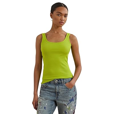 Lauren Ralph Lauren Stretch Cotton Tank Top Women
