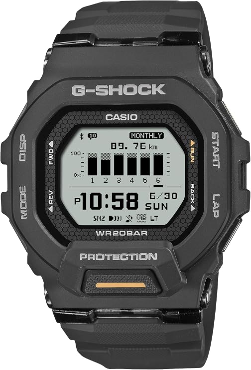 Casio G-Shock G-SQUAD GBD-200 Series Wristwatch, Black