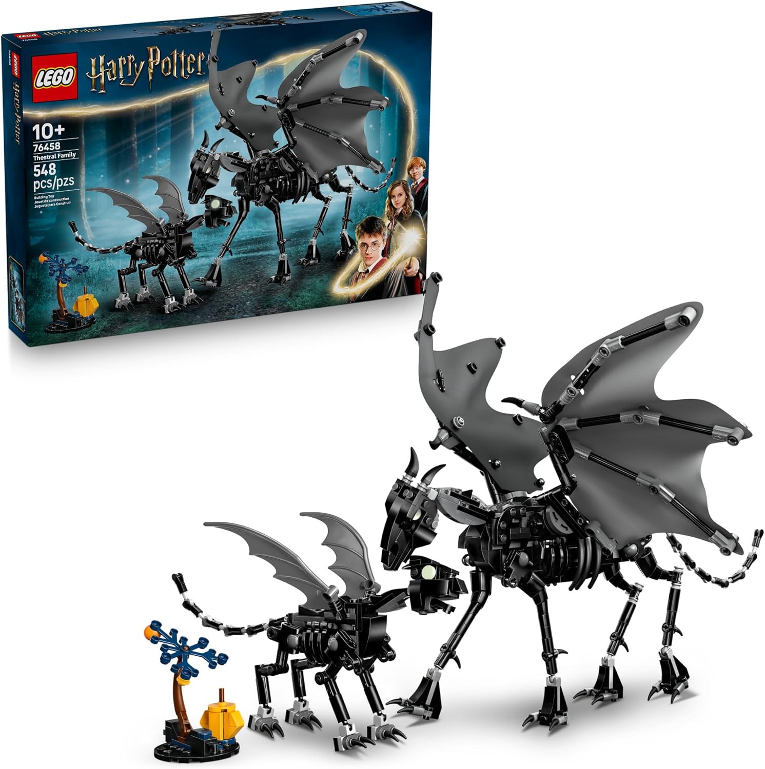 LEGO Harry Potter Thestral Family Building Toy 76458 - Pretend Play for Kids Ages 10+ - Collectible Figures