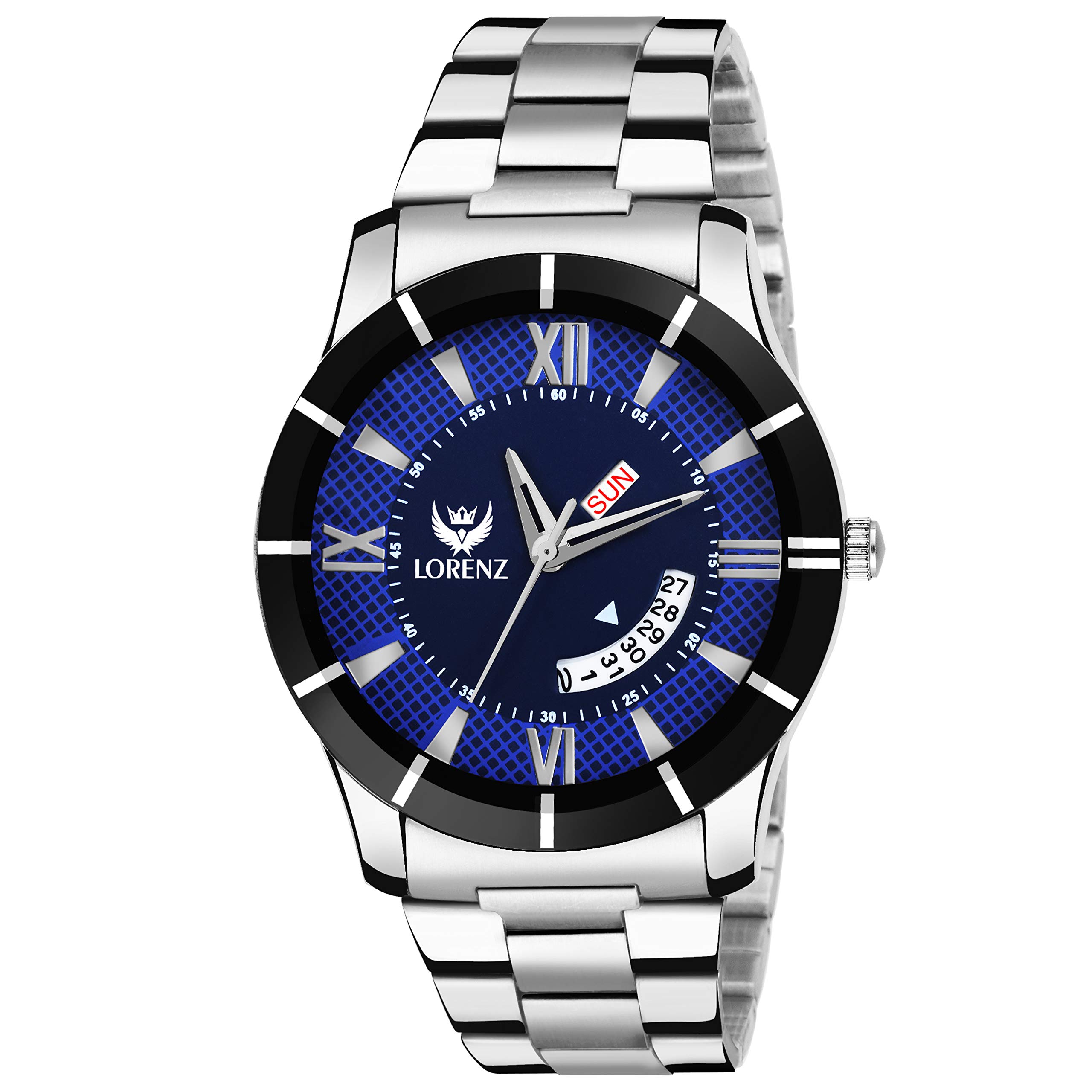 LORENZ Day & Date Blue Dial Mens Analog Watch- MK-1093A (B07GTJVBLY) Amazon Price History, Amazon Price Tracker