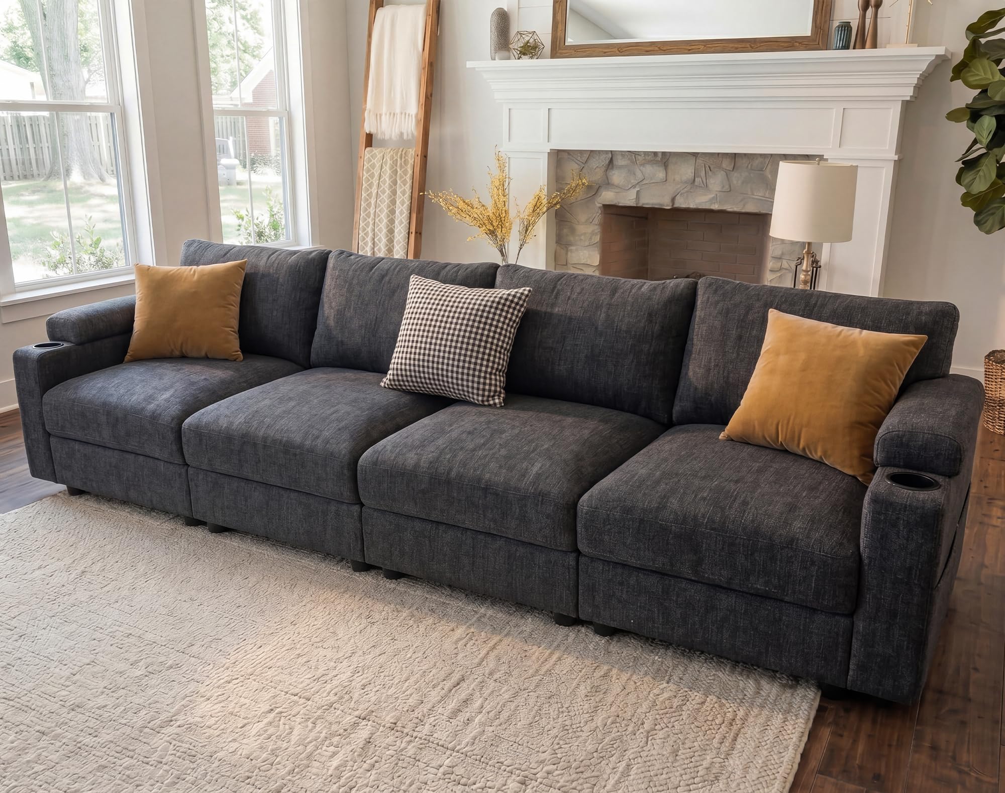 Sectional Couches for Living Room Velvet Modular Couch Oversized