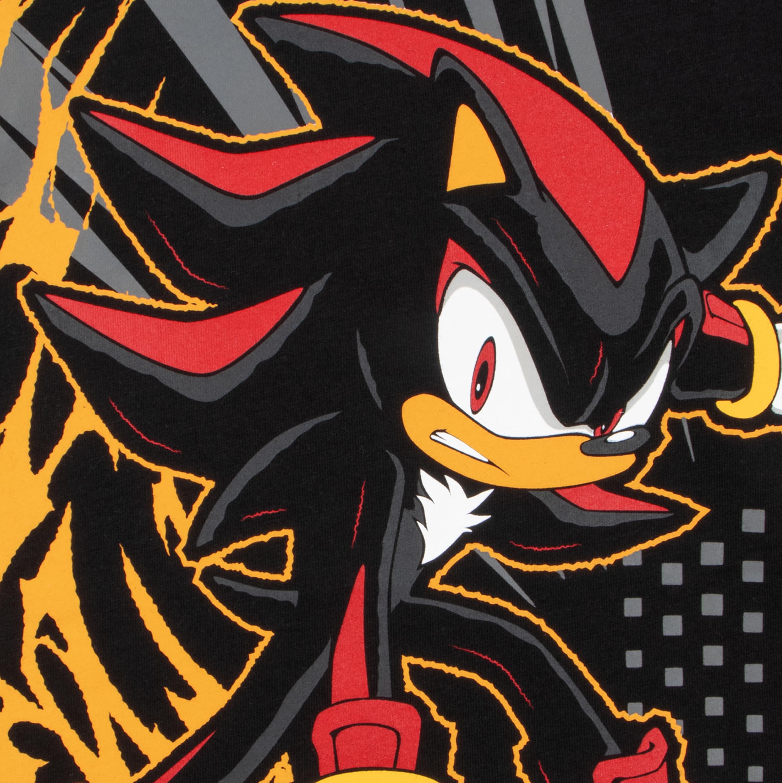 Sonic The Hedgehog Pigiama Bambino, Pigiama Ragazzo Corto Shadow The Hedgehog in Cotone
