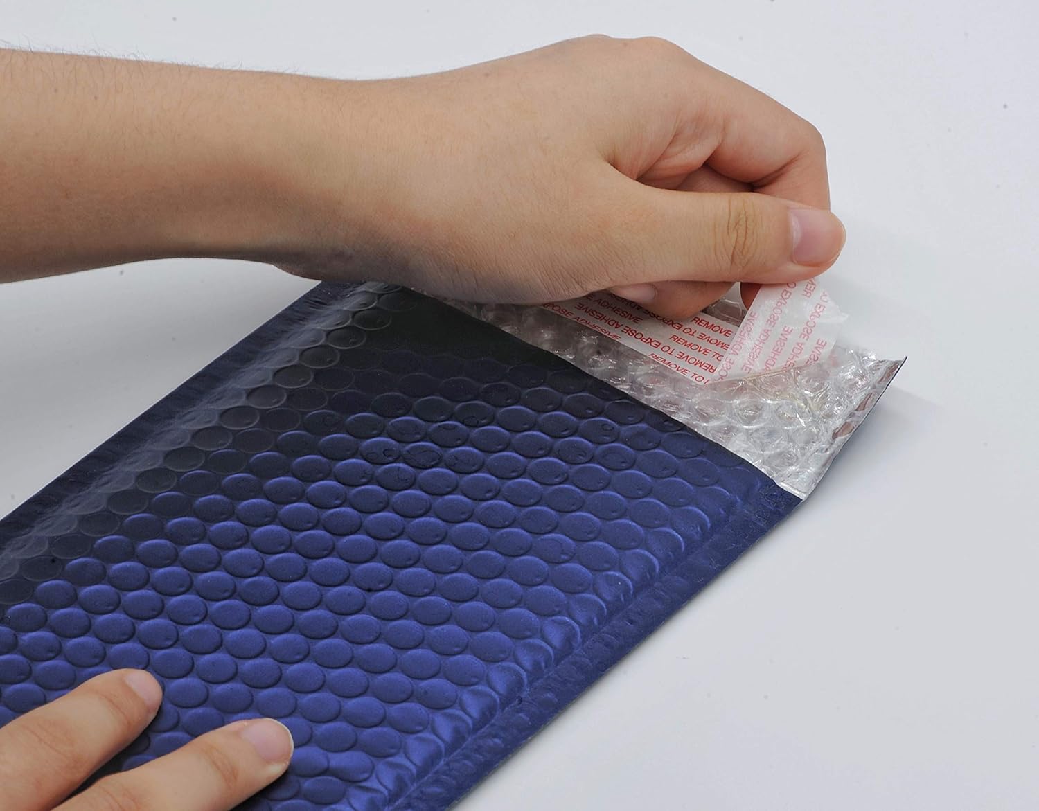 ProLine Matte Metallic Dark Blue Bubble Padded Mailers 4x8 Inch Self Seal Padded Envelopes (500)