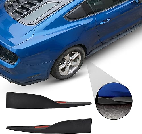 Miniatura 5 de KEWISAUTO Faldón Lateral Panel Rocker Alerón para Ford Mustang Roush 2015+, Divisores Difusor de Faldón Lateral de Coche Winglet Compatible con Ford