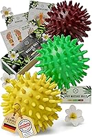Vista 1 de HELDSON® 3 Spiky Massage Balls Set [Soft, Medium, Firm] - Foot Roller Massager Spikes - Spike Trigger Point Ball for Back Pain Relief & Feet