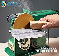 Vista 6 de S SATC 100 piezas de discos de lija PSA, rollo de papel de lija de 60 granos de 6 pulgadas con respaldo adhesivo, accesorio de lijadora de papel