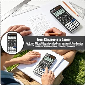 FX-991EX Scientific Calculator, 552 Functions Engineering Calculator for A-Level Maths & GCSE, 10+2 LCD Digits Written Display, Teachers, School, Office