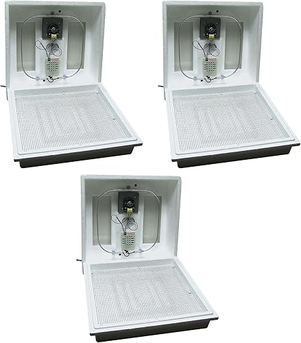 Vista 14 de Farm Innovators Incubadora de aire inmóvil con calefacción 2100 para 4 docenas de huevos con higrómetro integrado, circuito de estado sólido y 2