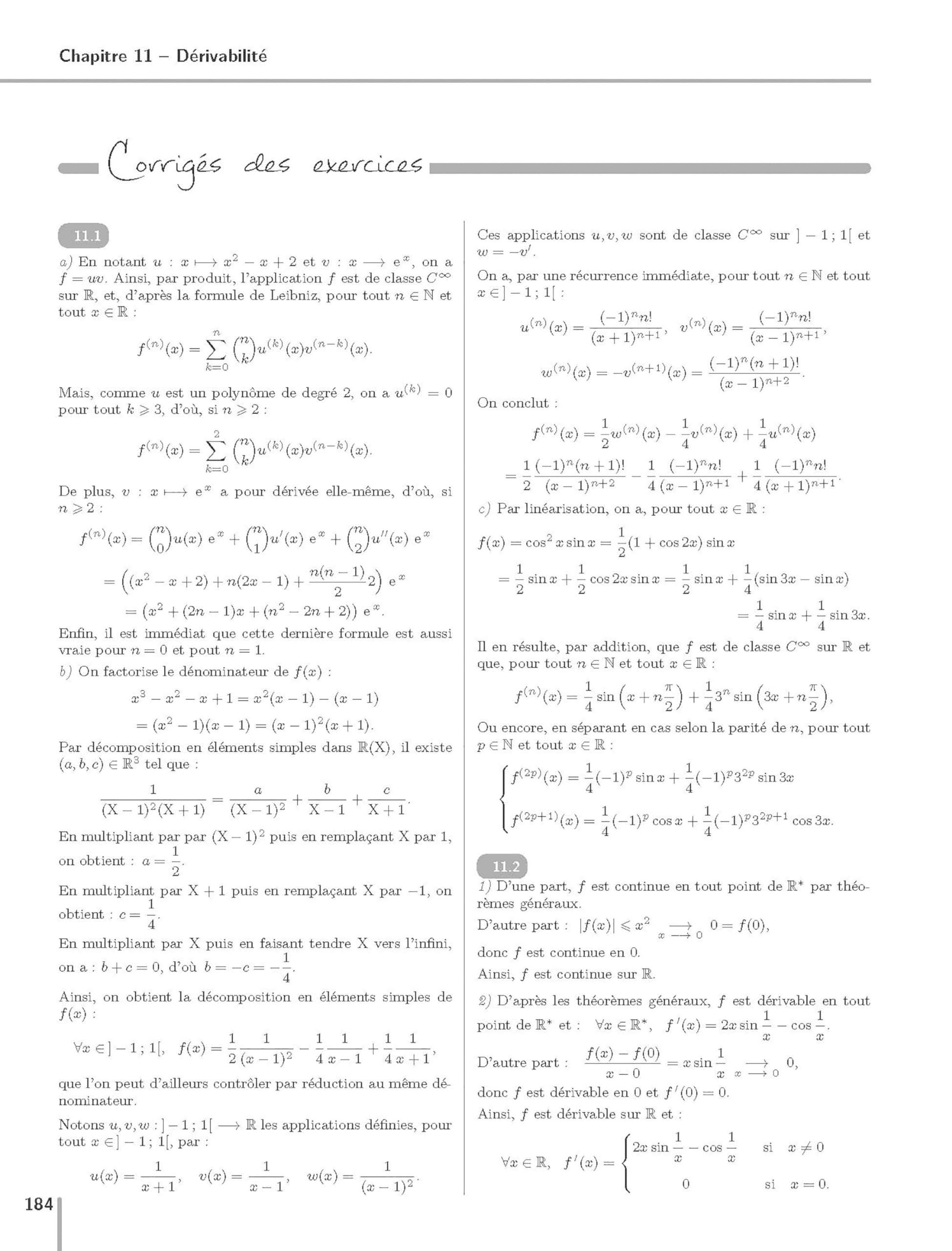 Maths PCSI-PTSI - Méthodes et exercices - 7e éd.