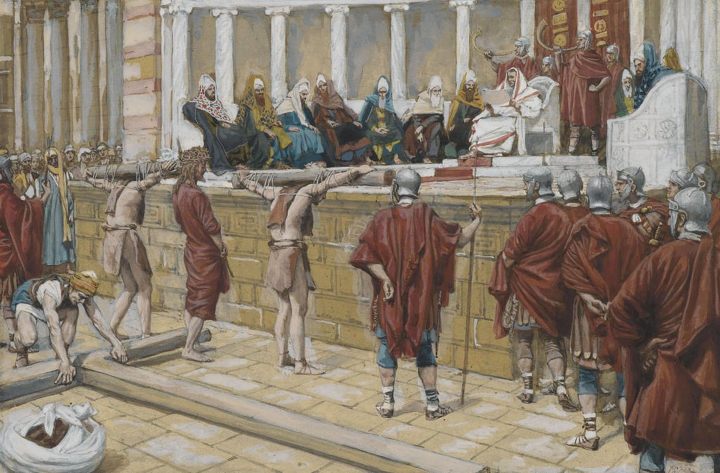 Tableau Jugement sur la Gabbatha 60x90cm Affiche Toile Jacques - 5