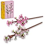 Cherry Blossom Building Toy for Kids, Girls & Boys, Ages 8+ - Artificial Cherry Blossom Decor for Home & Display - Creative Gift Idea for Plant & Flower Lovers - 40725