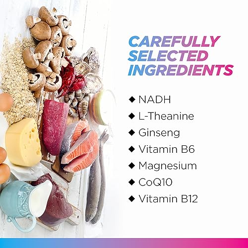 Vista 3 de Livingood Daily Energy Support, suplemento 11 en 1 con magnesio, vitamina B6, B12, aminoácidos, L carnitina, CoQ10, ginseng y L teanina, apoya